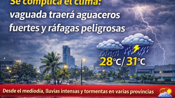 El clima para Republica Dominicana hoy: Se complica el clima vaguada traerá aguaceros fuertes y ráfagas peligrosas COE activa alertas en estas provincias