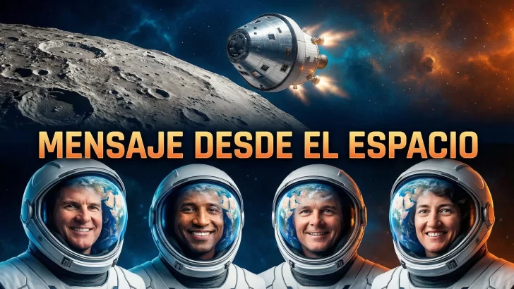 Artemis II: Escucha el histórico mensaje de los astronautas que viajan a la Luna en 2026
