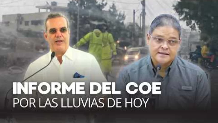 EN VIVO, Presidente Abinader en el COE informa sobre las lluvias de hoy
