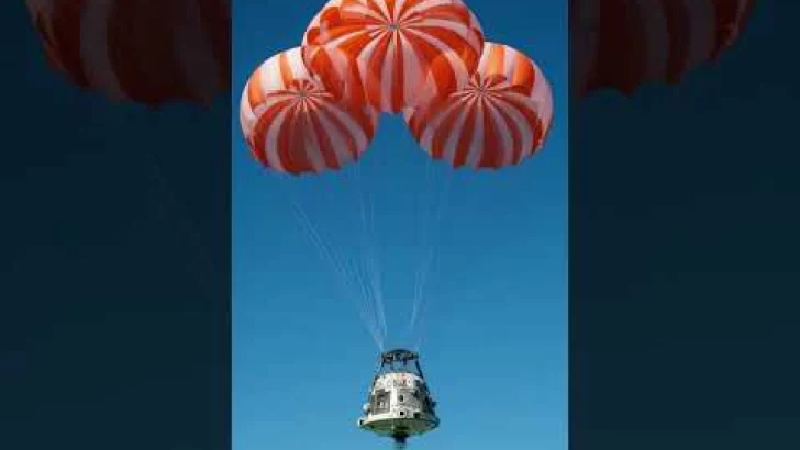 Así fue el descenso de Artemis II al océano #Espacio #Tecnología