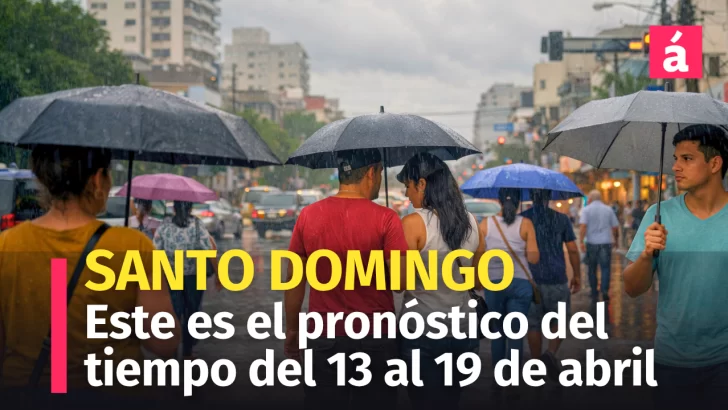 ¿Tienes planes de andar esta semana en Santo Domingo? Primero mira este pronóstico del tiempo desde el 13 al 19 de abril ¿Tienes planes de andar esta semana en Santo Domingo? Primero mira este pronóstico del tiempo desde el 13 al 19 de abril