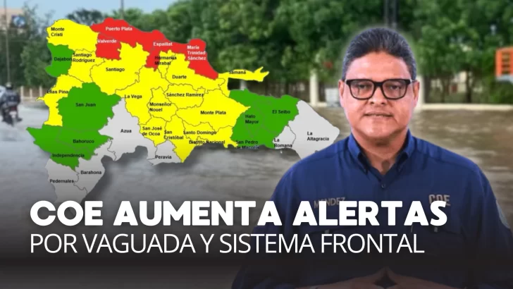 ALERTA ROJA en RD: COE eleva niveles de alerta por lluvias intensas ALERTA ROJA en RD: COE eleva niveles de alerta por lluvias intensas