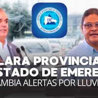 COE cambia las alertas en RD, mientras que el presidente Abinader declara provincias en estado de emergencia