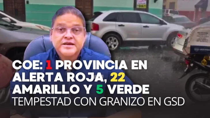 El COE Modifica la Alerta Roja y Puerto Plata fue declarada con alerta máxima por el fenómeno atmosférico que afecta RD