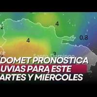 Indomet pronostica lluvias para este martes y miércoles; Vaguada entra en relevo el jueves