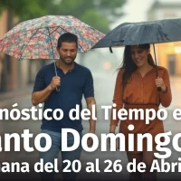 ¿Paraguas toda la semana? Pronóstico del tiempo completo en Santo Domingo del 20 al 26 de abril, 2026