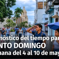 Santo Domingo bajo calor intenso: lo que traerá el clima en la semana del 4 al 10 de mayo