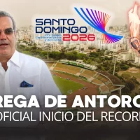 Acto de entrega de la Antorcha para los Juegos Centroamericanos y del Caribe Santo Domingo 2026.