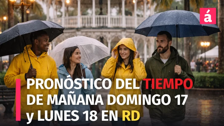 Vaguada y onda tropical aumentarán las lluvias este domingo 17 y lunes 18 en República Dominicana