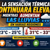 El clima para Republica Dominicana hoy: La sensación térmica continuará elevada mientras aumentan las lluvias en varias regiones