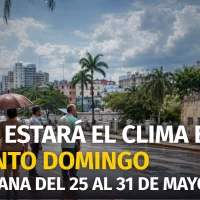 Fin de mayo con ambiente inestable: este es el pronóstico del tiempo esperado para Santo Domingo desde el 25 al 31