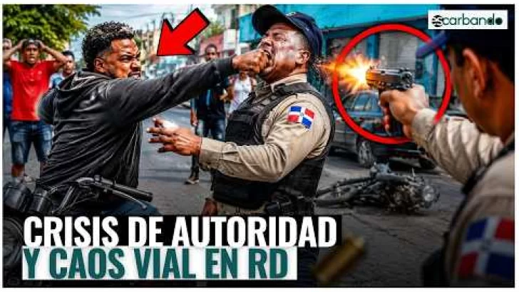 Motorista golpea a agente y recibe un disparo | Crisis de autoridad y caos vial en RD