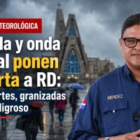 Pronóstico del tiempo de hoy, mañana y el jueves: Vaguada y onda tropical ponen en alerta a RD, lluvias fuertes, granizadas y oleaje peligroso. Además el clima en el mundo