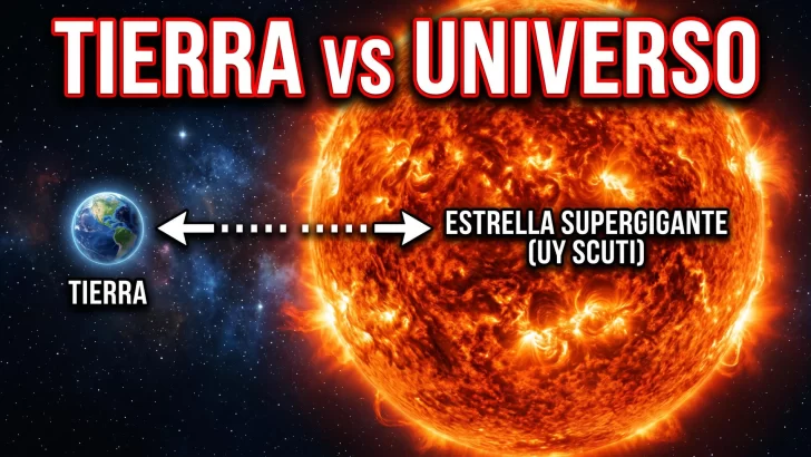 Así se compara la Tierra con los objetos más grandes del universo
