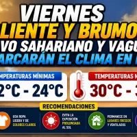 El clima para Republica Dominicana hoy: Viernes caliente y brumoso: polvo sahariano y vaguada marcarán el clima en RD