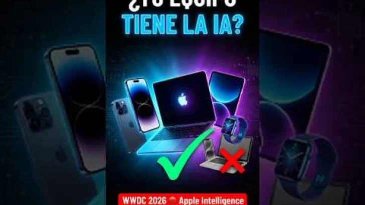 ¿Tu iPhone o Mac tiene la nueva IA de Apple? Esto necesitas saber 📱 #WWDC2026 ¿Tu iPhone o Mac tiene la nueva IA de Apple? Esto necesitas saber 📱 #WWDC2026