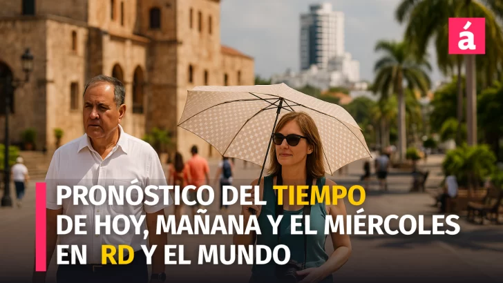Onda tropical deja aguaceros en RD: este es el pronóstico del tiempo desde hoy lunes hasta el miércoles