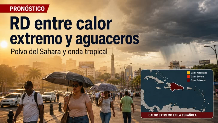 República Dominicana y varios países bajo riesgo de calor peligroso: esto se espera para las próximas 48 horas, informe del tiempo de mañana y pasado