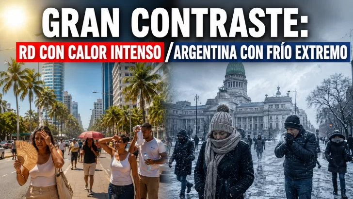 Sigue el calor a pesar de una Vaguada y onda tropical que cambiarán el tiempo en RD este fin de semana. En contraste con el frío en Argentina Sigue el calor a pesar de una Vaguada y onda tropical que cambiarán el tiempo en RD este fin de semana. En contraste con el frío en Argentina