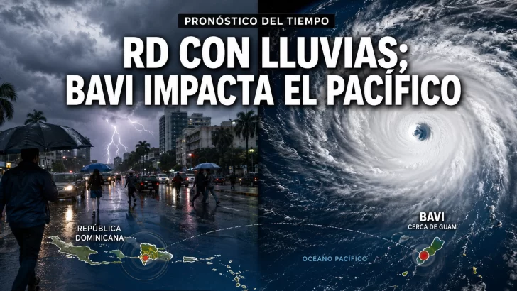 Vaguada mantiene alertas en RD y Bavi se convierte en supertifón en el Pacífico