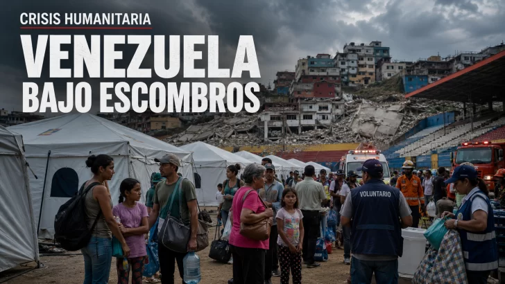 Venezuela bajo escombros: refugio, rescate y tensión