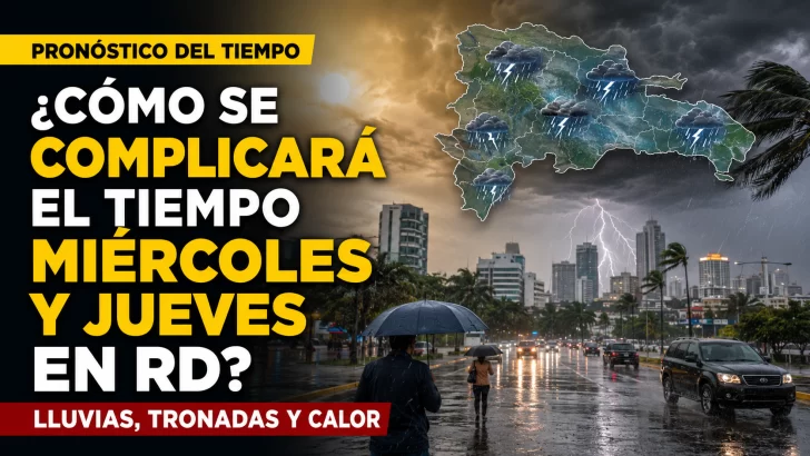 Pronóstico del tiempo en República Dominicana: Cómo una Vaguada y onda tropical complicarán las condiciones de mañana y el jueves. Además el pronostico en el mundo