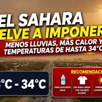 El clima para Republica Dominicana hoy: Polvo del Sahara vuelve a imponerse: menos lluvias, más calor y temperaturas de hasta 34°C