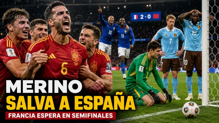 España elimina a Bélgica con otro milagro de Merino. Aquí te presentamos el partido jugada a jugada