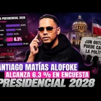 Santiago Matías Alofoke alcanza 6.3 % en encuesta presidencial rumbo a 2028