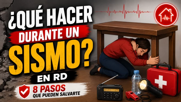 ¿Qué hacer durante un sismo en República Dominicana? 8 pasos que pueden salvarte