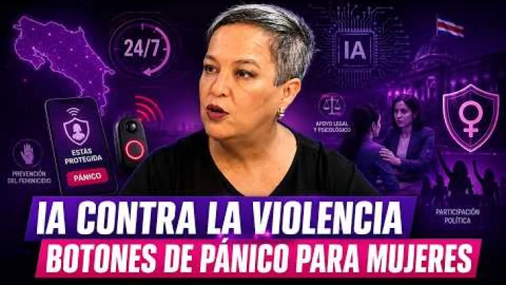 Carolina Delgado: Costa Rica usa IA y botones de pánico contra la violencia de género Carolina Delgado: Costa Rica usa IA y botones de pánico contra la violencia de género