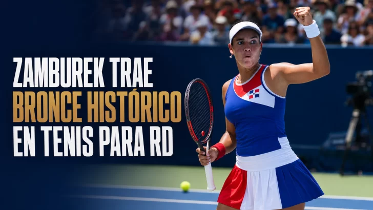 Bronce histórico: Zamburek revive el tenis femenino dominicano