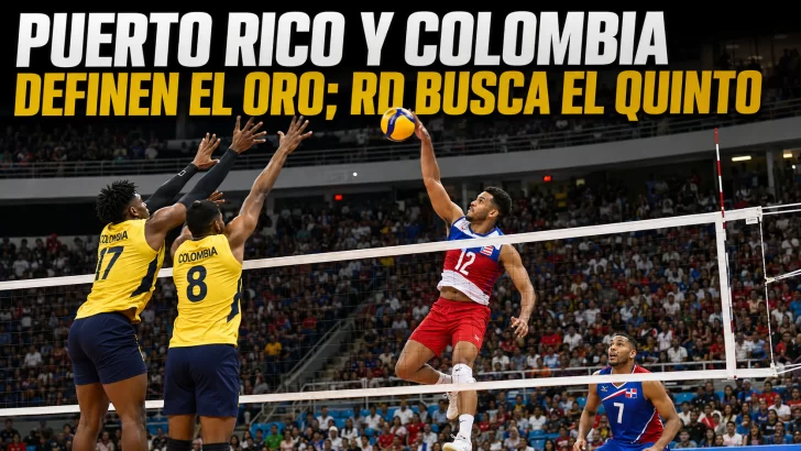 Voleibol JCC 2026: Puerto Rico y Colombia van por el oro; RD busca el quinto lugar (Transmisión En Vivo)