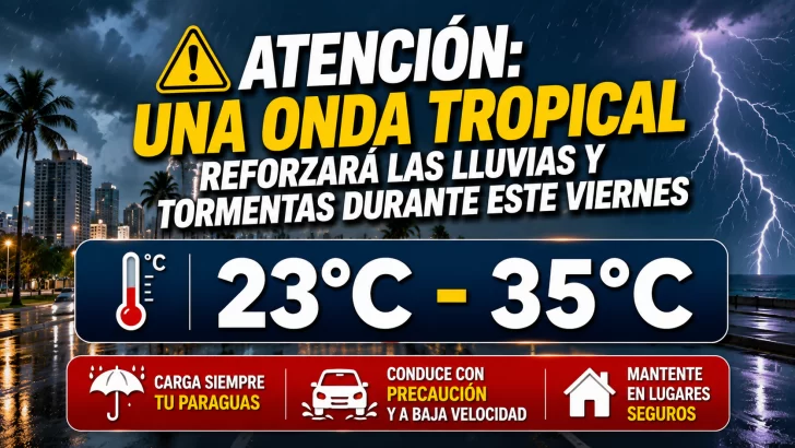 Clima: El tiempo hoy en República Dominicana, viernes 31 de Julio de 2026