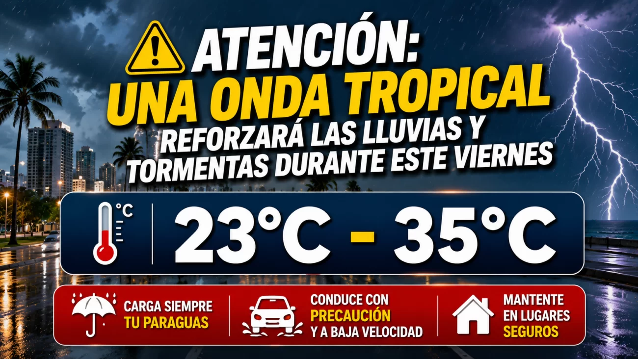 Clima: El tiempo hoy en República Dominicana, viernes 31 de Julio de 2026