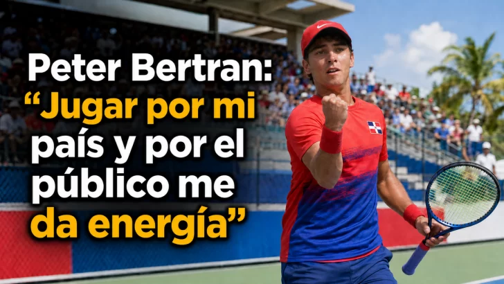 Con nervios de acero, Bertran pone a RD 1-0 en la final de tenis