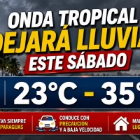 El clima hoy para Republica Dominicana hoy 1ero de Agosto, Onda tropical dejará lluvias este sábado