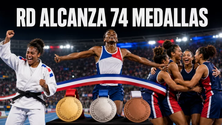 República Dominicana alcanza 74 medallas: quiénes subieron al podio