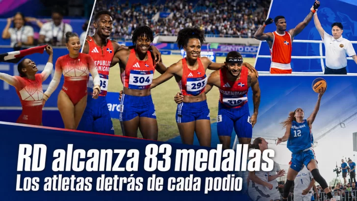 República Dominicana acelera y llega a 83 medallas hasta este lunes 2 de agosto, 2026