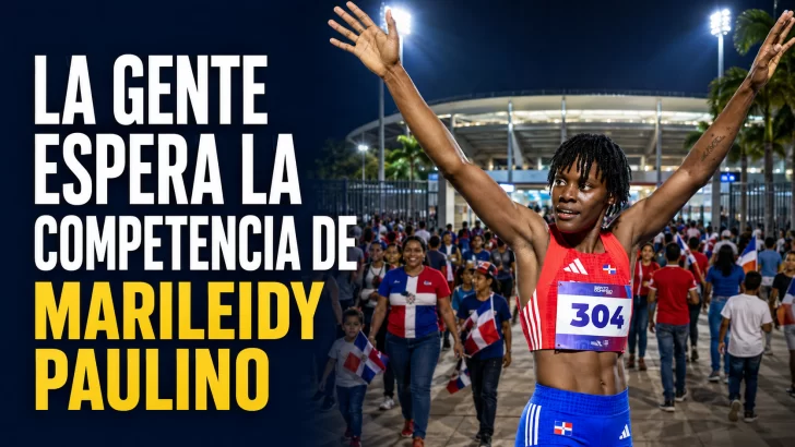 Así está el Estadio Olímpico antes de la carrera de Marileidy Paulino
