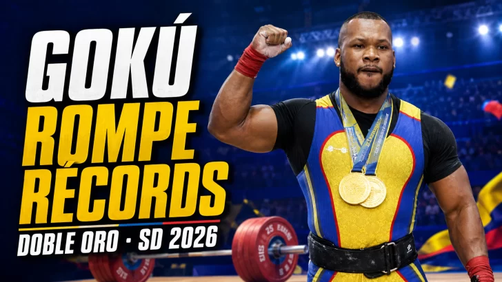 El Colombiano Yeison López “Gokú” rompe récords y gana doble oro en Santo Domingo 2026