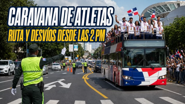 Caravana de atletas: ruta y desvíos desde las 2:00 p. m.