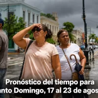 Santo Domingo tendrá una semana sofocante y con lluvias frecuentes. Pronóstico del tiempo desde 17 al 23 de agosto
