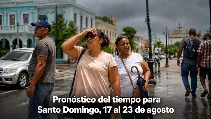 Santo Domingo tendrá una semana sofocante y con lluvias frecuentes. Pronóstico del tiempo desde 17 al 23 de agosto