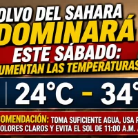 El clima hoy para Republica Dominicana: sábado con polvo del Sahara, mucho sol y temperaturas de hasta 34 °C