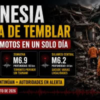 En Indonesia sigue temblando la tierra: En pocas horas registra M7.7, M6.9 y M6.2