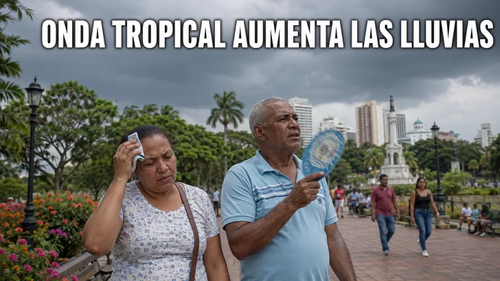 Onda tropical traerá fuertes lluvias a RD este domingo