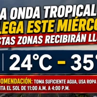El clima hoy para Republica Dominicana: La onda tropical llega este miércoles: estas zonas recibirán lluvias