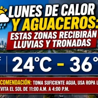 El clima hoy para Republica Dominicana: lunes de calor y aguaceros estas zonas recibirán lluvias y tronadas
