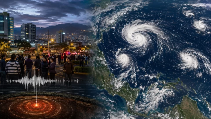 Costa Rica tiembla mientras varios ciclones agitan el Pacífico